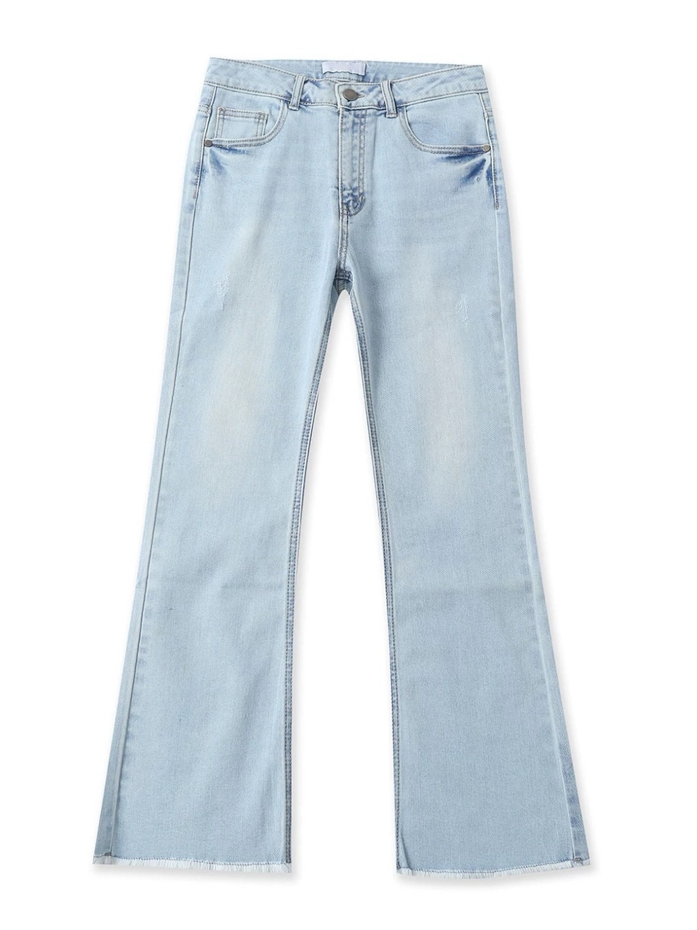 Light Blue Women's High-Rise Flared Jeans
